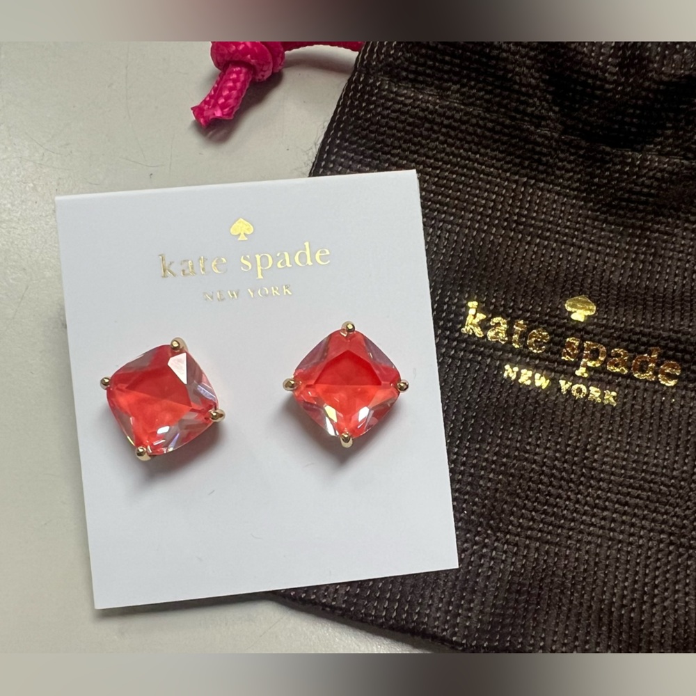 Kate Spade Coral (Orange) Stud Earrings
